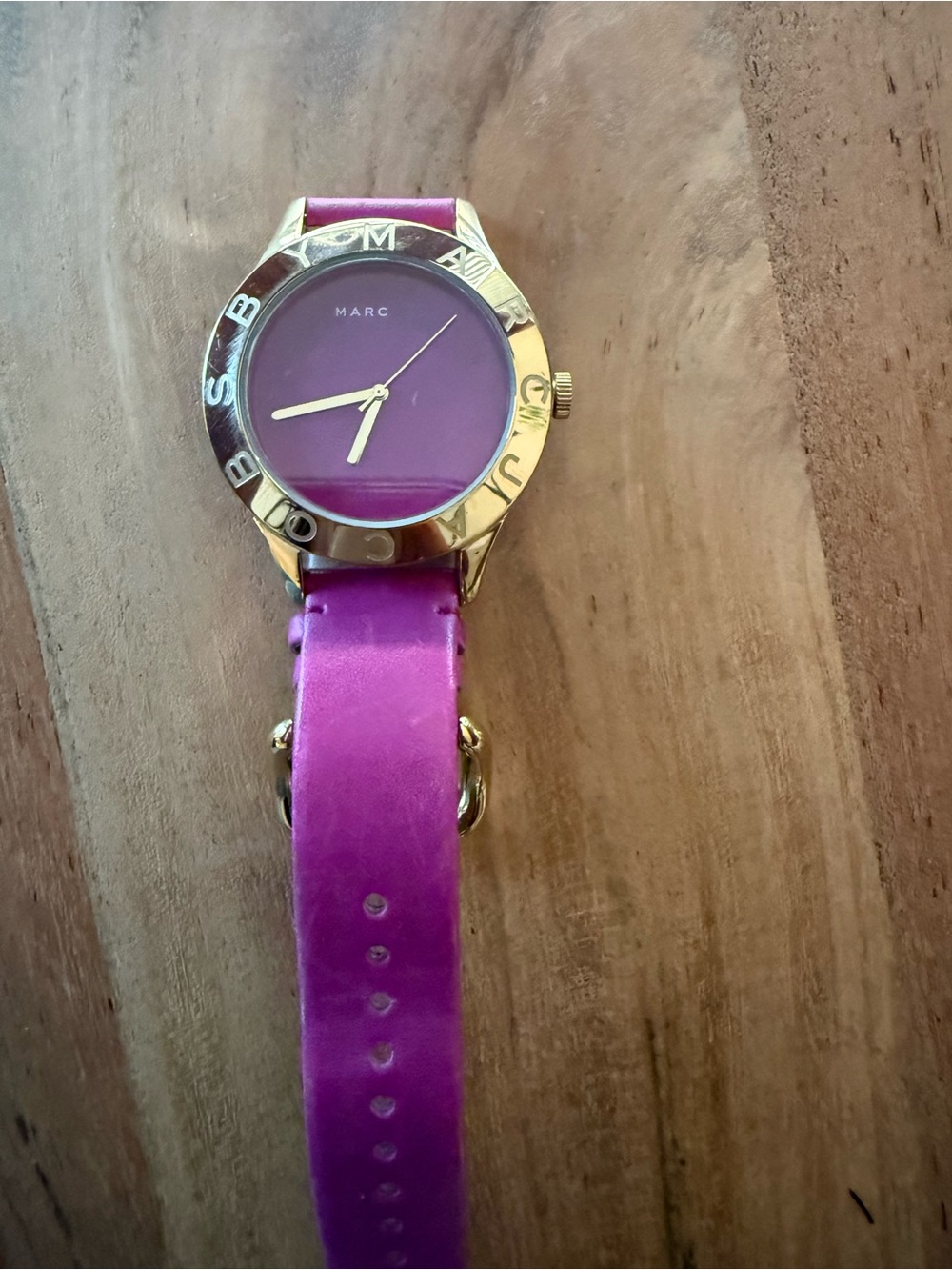 Marc Jacobs Purple Dial and Strap Gold-Tone Women's Watch